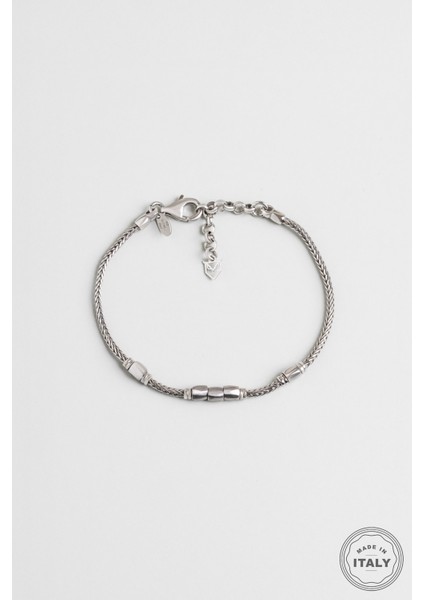 Dareon Italyan 22 cm Gümüş Erkek Zincir Bileklik