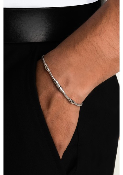 Dareon Italyan 22 cm Gümüş Erkek Zincir Bileklik fiyatları