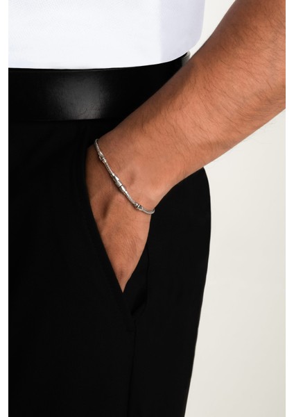 Dareon Italyan 22 cm Gümüş Erkek Zincir Bileklik fırsatları