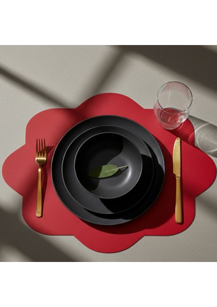 2 Adet Deri Dikdörtgen Amerikan Servis 33X44 cm Simetrik Desenler Serisi 118 fiyatları