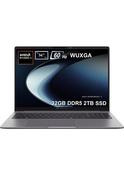 Expertbook P3 PM3406CKA-R516512G0DV3 Amd Ryzen Al 5-330 32GB Ddr5 2tb SSD 14 Inç Wuxga 60Hz Ips-Level Freedos Laptop