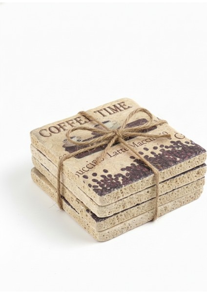 El Yapımı Kişiye Özel!! Sınırlı Stok...... Coffee Time El Yapımı Traverten 4’lü Set (10X10 Cm) – Özel ÜretimSiparişe Göre Üretilen Ürünlerimiz Stoklarla Sınırlıdır Devamı Yok...... fiyatları
