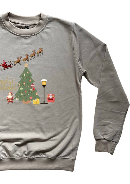 Yılbaşı Temalı Unisex Sweatshirt modelleri