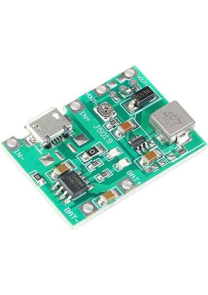 TP4056 18650 Lityum Pil Şarj Micro USB Ayarlı Voltaj Yükseltici 3-7V To 27V Boost Step Up Lion Akü