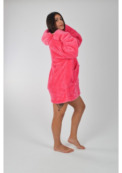 Welsoft Kapüşonlu Giyilebilir Tv Battaniyesi Unisex Peluş Oversize Panço Sabahlık fiyatları