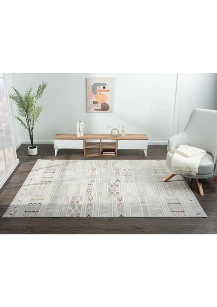 Lotus 8573 Gri Halı Renkli Iskandinav Desenli Modern Ince Akrilik Tozuaz Salon Yatak Odası Halısı fiyatları