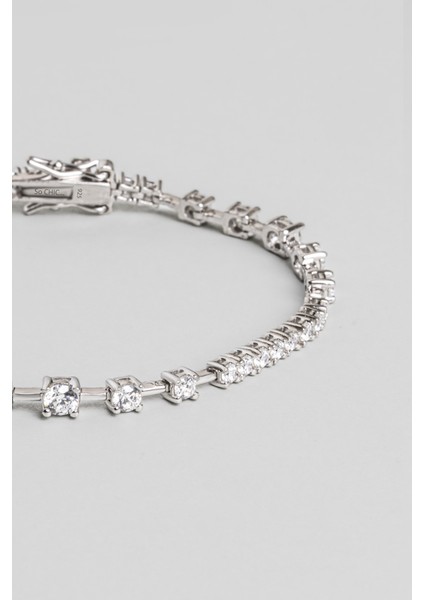 Euphoria 18 Ayar Beyaz Altın Kaplama Gümüş Su Yolu Bilekilk indirimleri