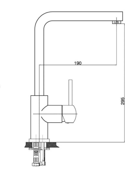 Tek Gövde Evye Bataryası Fonte - MTE15- modelleri