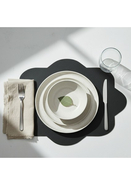 2 Adet Deri Dikdörtgen Amerikan Servis 33X44 cm Simetrik Desenler Serisi 118 fırsatları