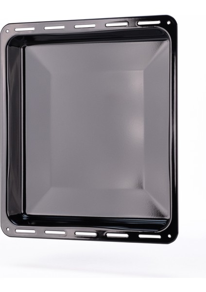 Ankastre Emaye Fırın Tepsisi 42,2X37,5X5CM Bosch Siemens Beko Arçelik Vestel Profilo Uyumlu Siyah Renk fiyatları