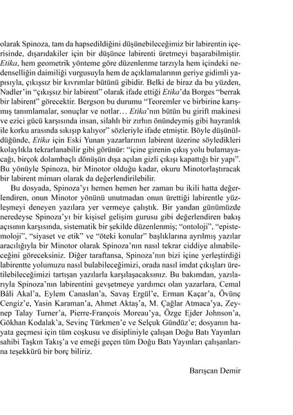 Doğu Batı Sayı 114: Spinoza Meselesi indirimleri