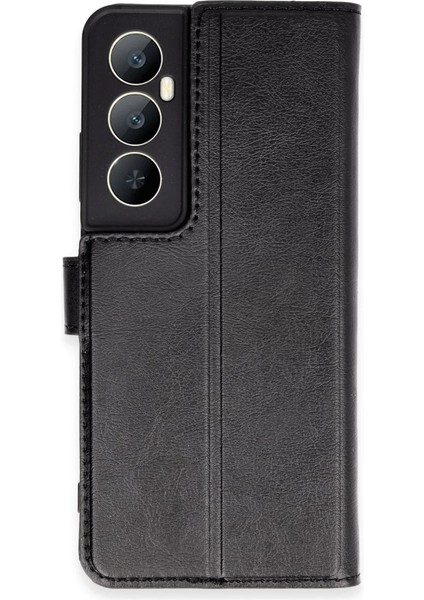 Realme C65 Kılıf Trend S Plus Kapaklı Kılıf - Siyah