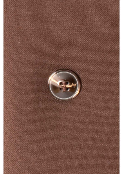 Erkek Kruvaze Takım Elbise Kırlangıç Yaka Yarım Astar Torba Cep Modern Fit Kahverengi indirimleri