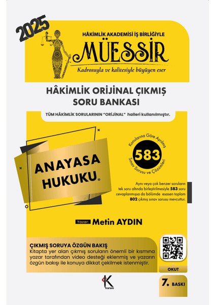 Müessir Anayasa Hukuku Soru Bankası