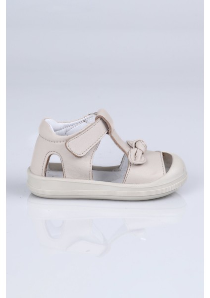 K.713 Hakiki Deri Sandalet I.b. Pudra - 20