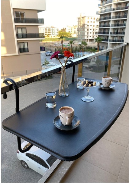 Pratik Balkon Masası, Askılı Balkon Masası, Katlanabilir Masa 40X80 cm Kuko fiyatları