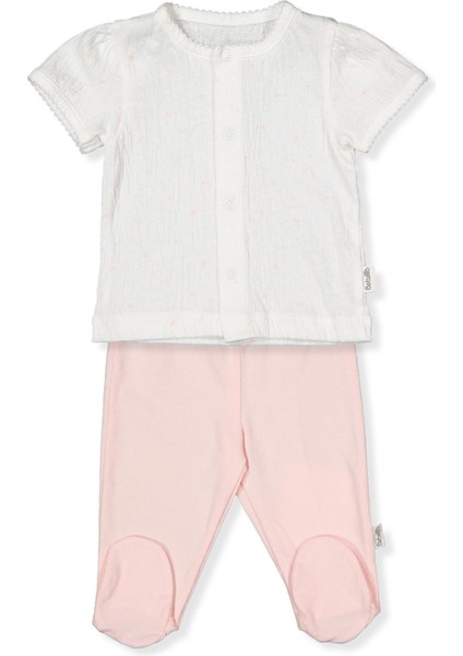 Süprem Patikli Pijama Takımı 2li (Mını Heart) Pembe