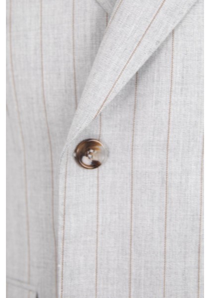 Erkek Kruvaze Takım Elbise Sivri Yaka Yarım Astar Çift Yırtmaç Modern Fit A.gri