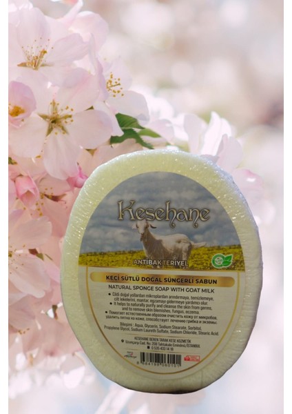 Keçi Sütlü Özlü Doğal Süngerli Sabun