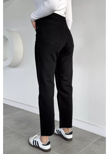 Kadın Yüksek Bel Kesik Paça Jean Kot Pantolon P-00019651 modelleri