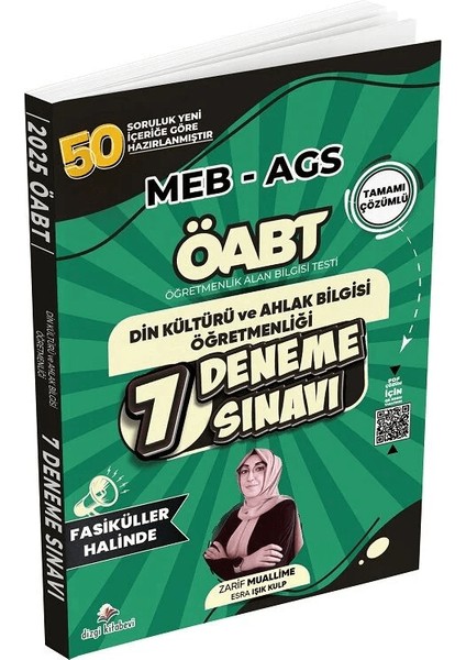 Öabt Meb-Ags Dkab Din Kültürü ve Ahlak Bilgisi Öğretmenliği 7 Deneme Fasikül Çözümlü