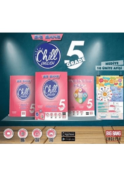 5. Sınıf Chill English (Practice Book+ Fantastic Four +Quiz Book)