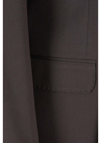 Erkek Kruvaze Takım Elbise Düz Renk Kırlangıç Yaka Çift Yırtmaç Modern Fit Siyah indirimleri