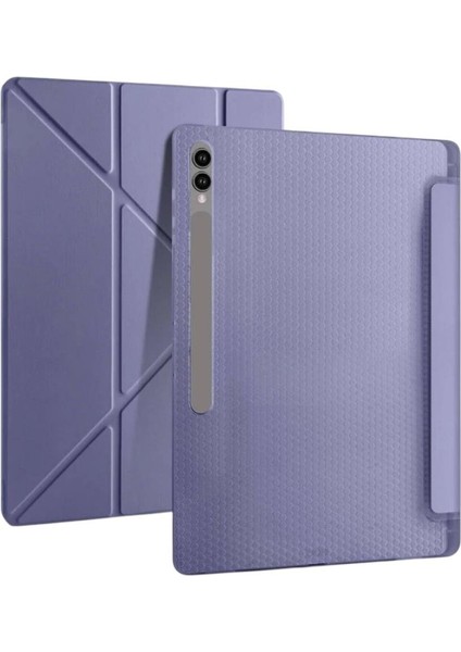 Samsung Uyumlu Trifold Yumuşak Akıllı Uyku Modlu Tablet Kılıfı