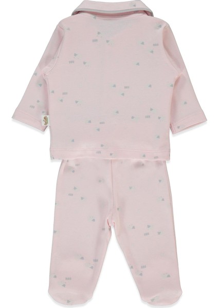 Organik Interlok Patikli Pijama Takımı 2li (Organıc Sleepy Sheepy) Pembe fiyatları