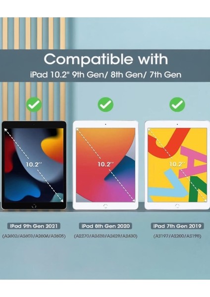 Ipad Uyumlu Trifold Yumuşak Akıllı Uyku Modlu Tablet Kılıfı