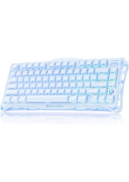 Mercury K1 Rgb Kablosuz Mekanik Gaming Klavye, Alüminyum Çerçeveli, Ingilizce Q, Special Edition, Ice Blue