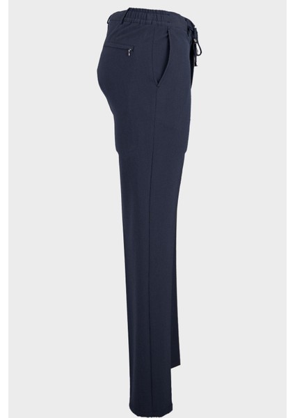 Erkek Joggeır Pantolon Gofre Kumaş Bağcıklı Günlük Slim Fit Dokulu Lacivert fiyatları