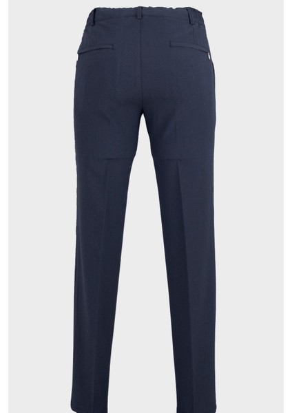 Erkek Joggeır Pantolon Gofre Kumaş Bağcıklı Günlük Slim Fit Dokulu Lacivert modelleri