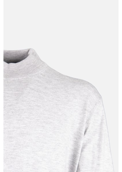 Erkek Yarım Balıkçı Yaka Triko Kazak Pamuk Kaşmir Slim Fit A.gri fiyatları