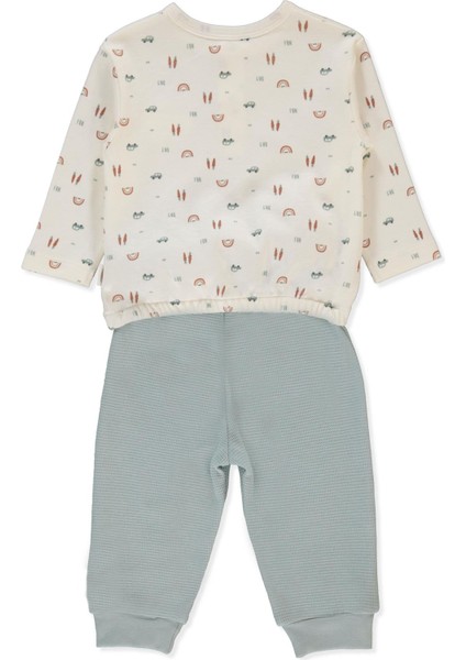 Interlok Patiksiz Pijama Takımı 2li (Wooden Car) Mint fiyatları