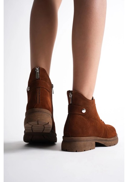 Kadın Hakiki Deri Arkadan Fermuarlı Bot fırsatları