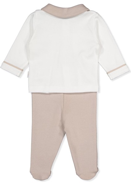 Interlok Patikli Pijama Takımı 2li (Royal Man) Bej fiyatları