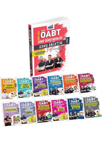 2026 Öabt Sınıf Öğretmenliği Konu Anlatımlı 12 Fasikül Set