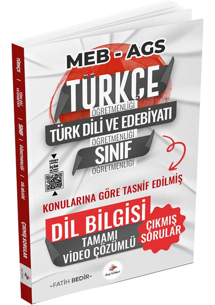 Öabt Meb-Ags Türkçe-Edebiyat-Sınıf Dil Bilgisi Son 12 Yıl Çıkmış Sorular Konularına Göre Çözümlü