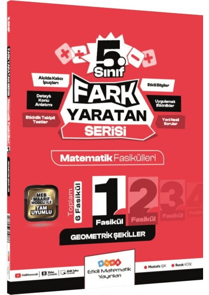 5. Sınıf Geometrik Şekiller Fark Yaratan Fasikül 1