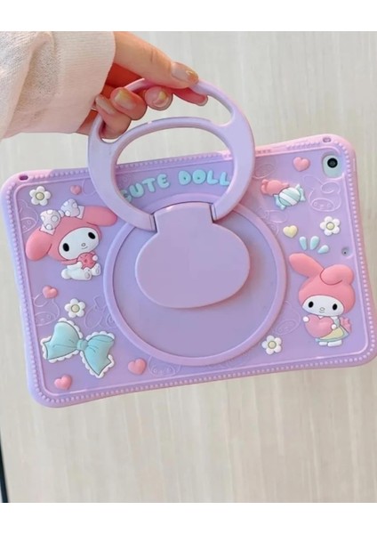 Cute Dolls Karakterli Dayanıklı Çocuk Tablet Kılıfı Standlı Eğlenceli Koruyucu Kapak