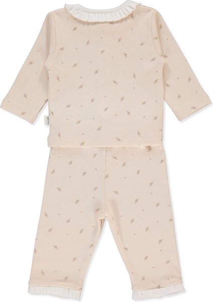 Interlok Patiksiz Pijama Takımı 2li (Tıny Florıst) Bej fiyatları