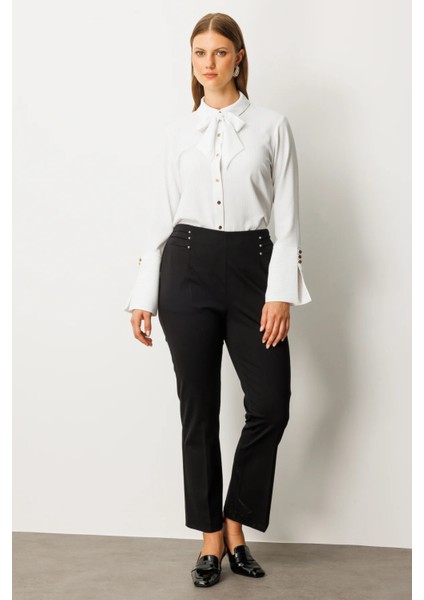 Beli Lastikli Boncuk Detaylı Pantolon fiyatları