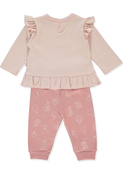 Interlok Patiksiz Pijama Takımı 2li (Mını Bee) Somon fiyatları