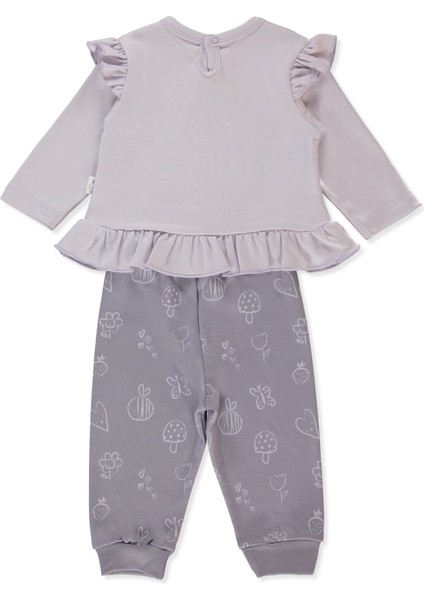 Interlok Patiksiz Pijama Takımı 2li (Mını Bee) Lila fiyatları