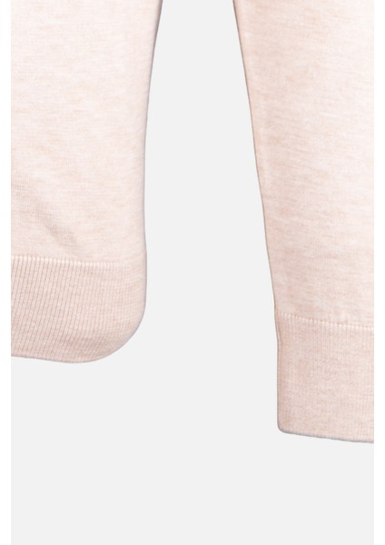 Erkek Bisiklet Yaka Triko Ikazak Pamuk Kaşmir Slim Fit Bej modelleri
