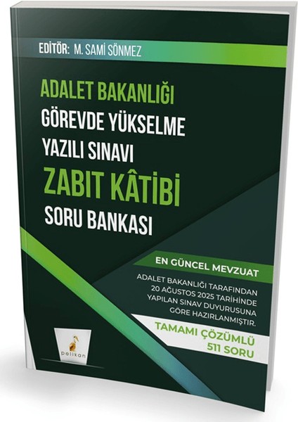 Gys Adalet Bakanlığı Görevde Yükselme Yazılı Sınavı Zabıt Katibi Soru Bankası