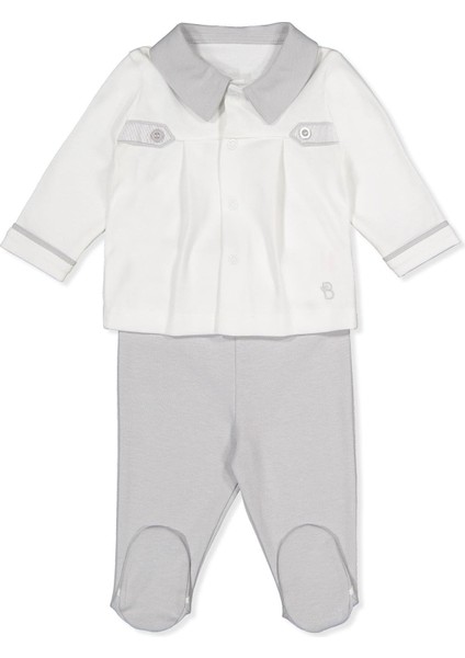 Interlok Patikli Pijama Takımı 2li (Royal Man) Gri