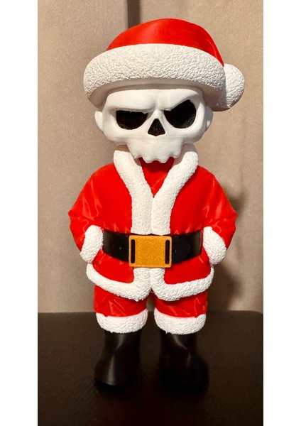 Yılbaşı Noel Temalı Kuru Kafa Skull Figür