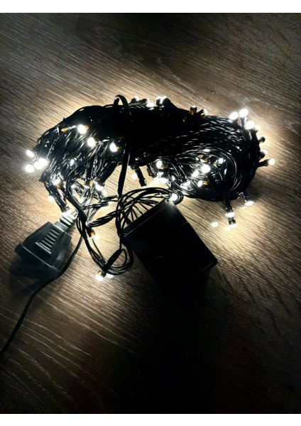 10M 100 LED Damla Uçlu Gün Işığı Siyah Kablo Mz-17-3